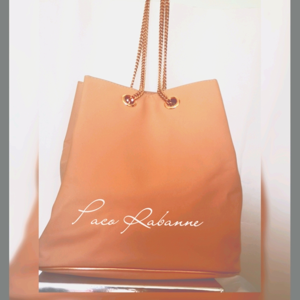Auth Paco Rabanne Olympea Bucket Shoulder Bag Pink